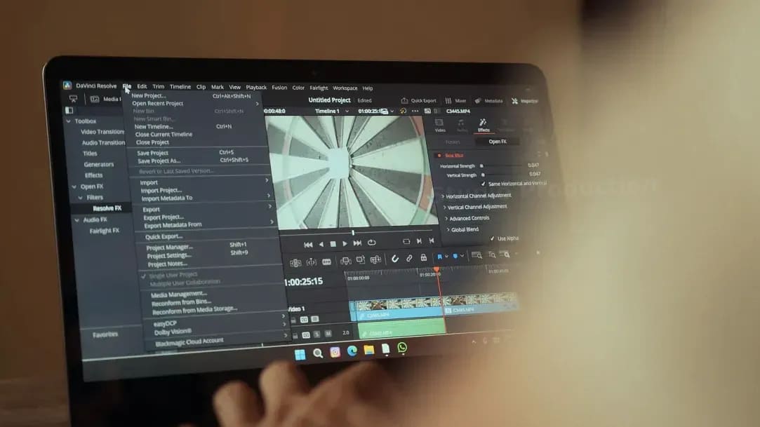 Commercial product filming